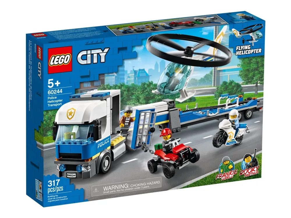 LEGO City 60244 Politihelikoptertransport