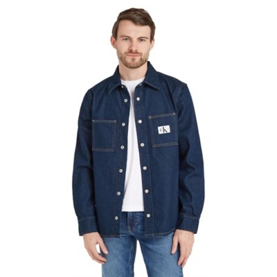 Chemise à manches longues homme Relaxed Linear Denim CALVIN KLEIN