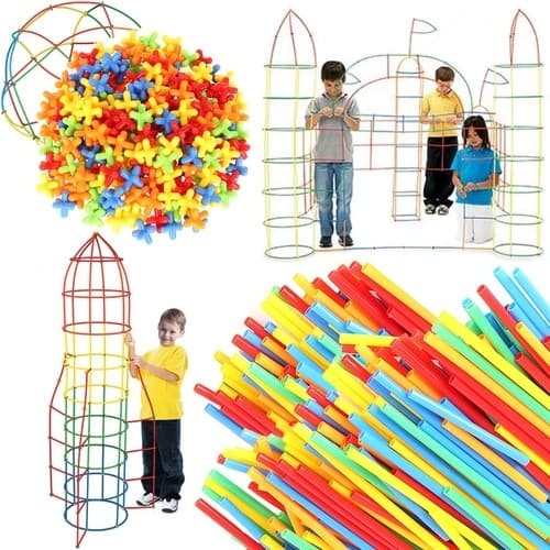 Fort Building Kit 408 Deler - Byggesett for Barn - Lag Former