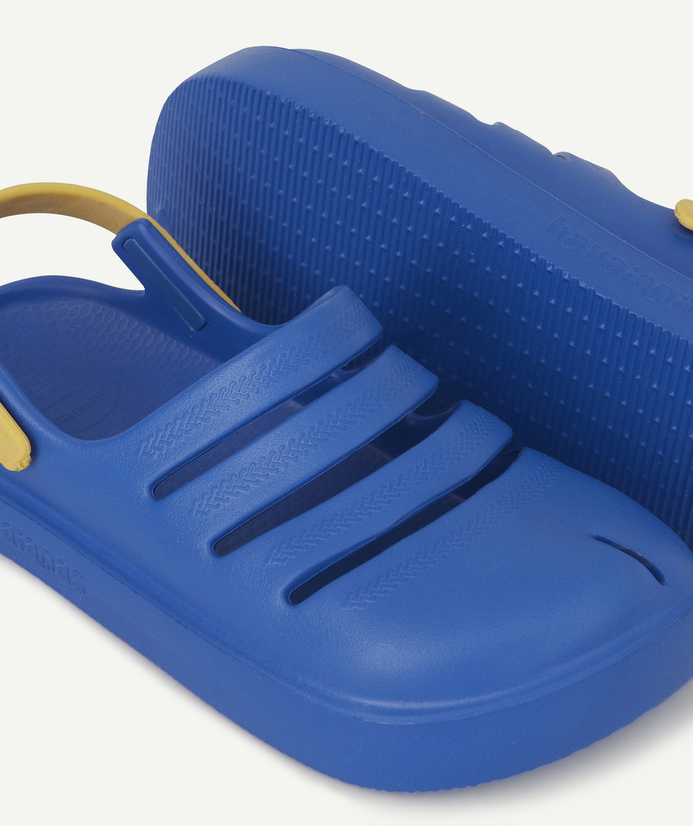 HAVAIANASSABOTS CLOGS ENFANT BLEU ET JAUNE