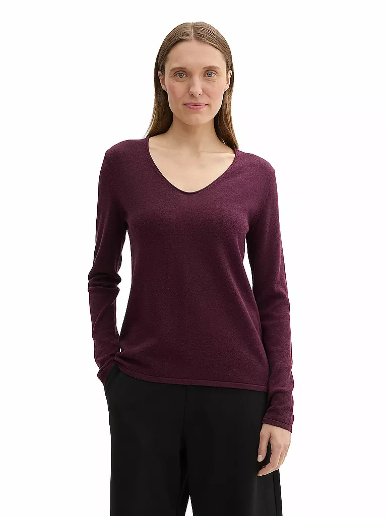TOM TAILOR Pullover beere