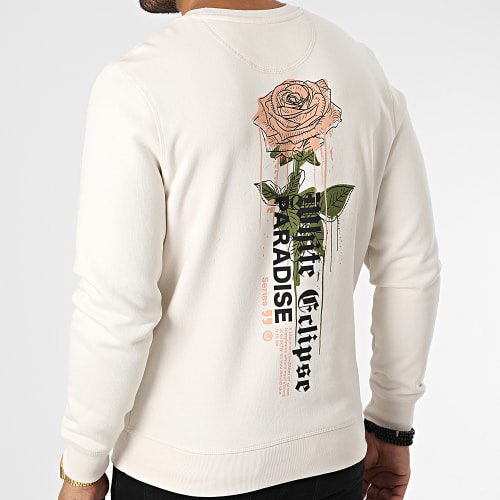 Sweat Crewneck Paradise Roses Beige