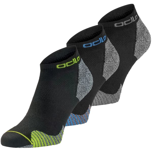 Chaussette running ODLO CERAMICOOL RUN 3 PACK LOW BLACK/MULTICOLOR