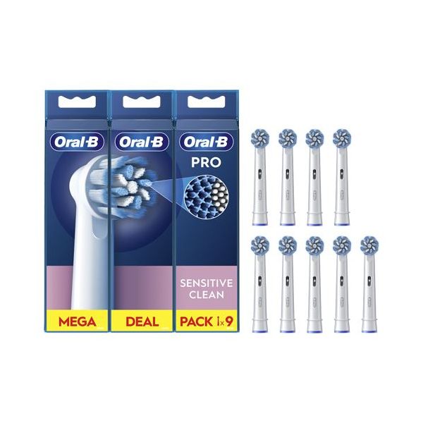 Braun Oral-B Recargas Pro Sensitive Clean 9 Unidades