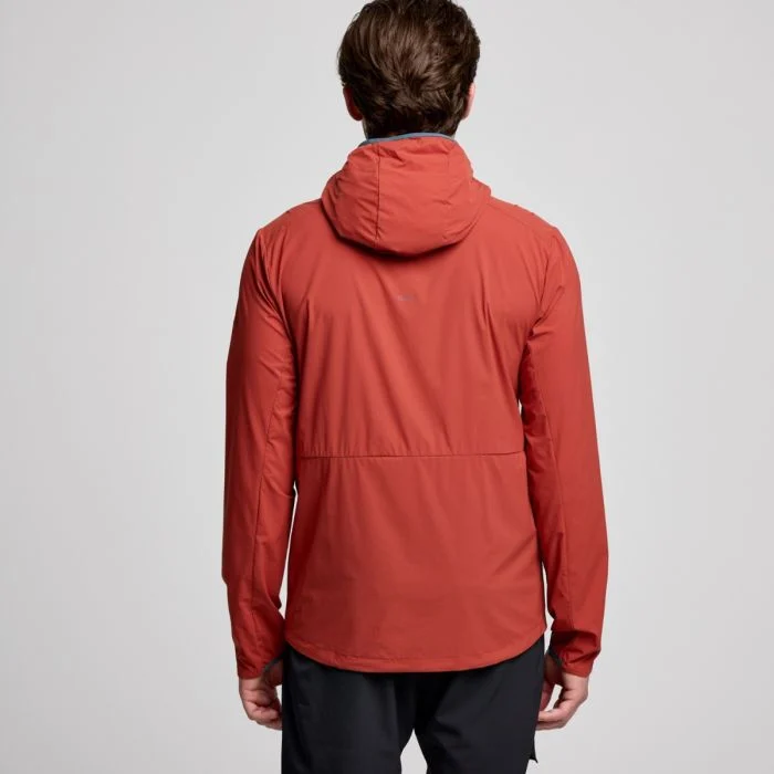 Saucony Herre Jakker Peregrine Packaway Jacket Rød