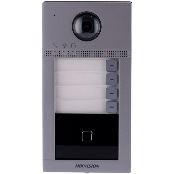 Hik Vision Botoneira Ip C/ Câmara 2Mpx P/ 4 Apartamentos - DS-KV8413-WME1(C)