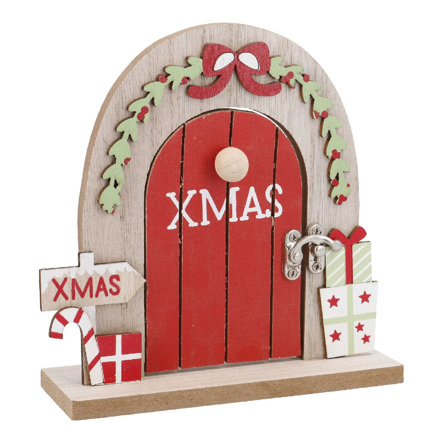 Wichteltür Bogen, XMAS, 16 cm