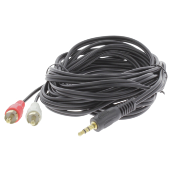 Q-Link tulp kabel 1STE/2RCA male-male 5 meter rood/wit
