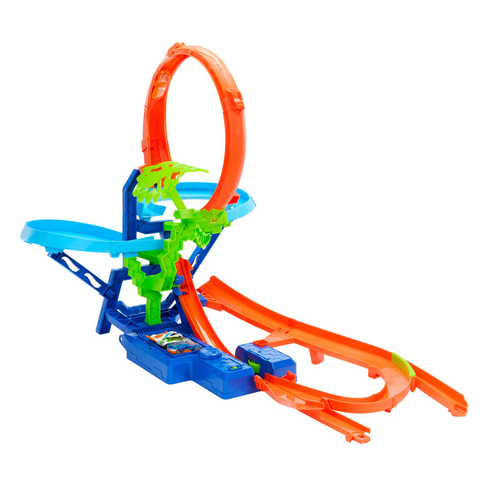 Hot Wheels stuntbanen crash in de lucht