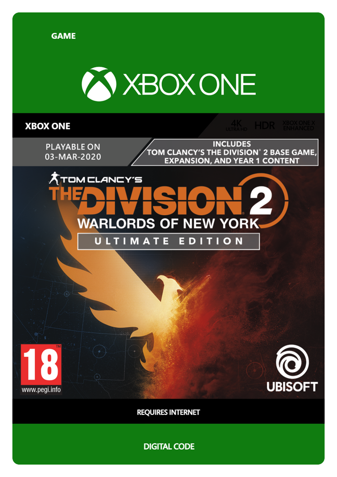 Tom Clancy's The Division 2: Warlords of New York Ultimate Edition- Xbox One
