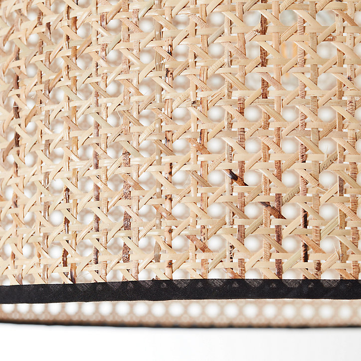 Lampe sur pied Wiley métal noir et naturel Ø38 x H.200cm 42W IP20 Brillant