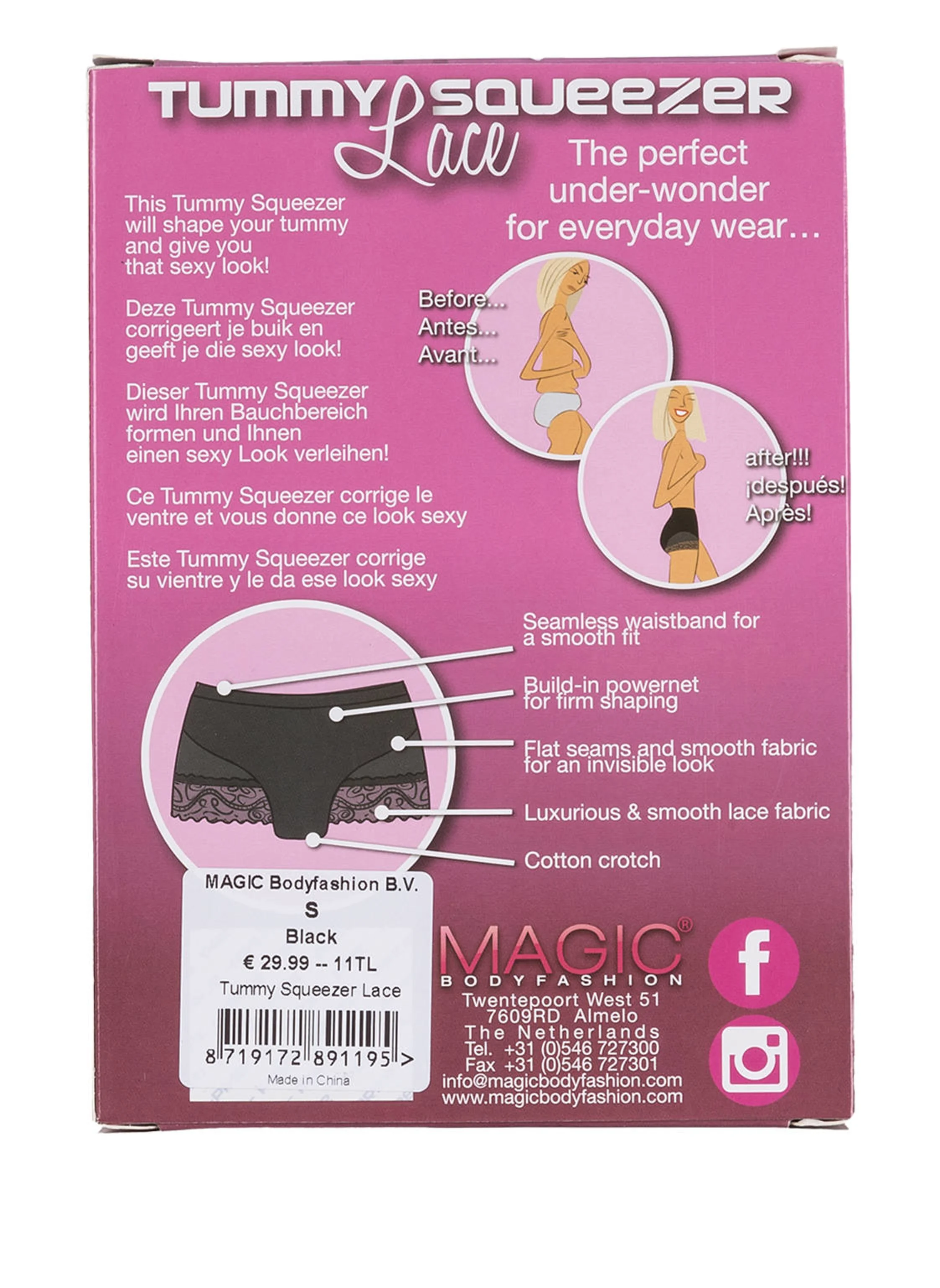 MAGIC Bodyfashion Shape-Panty TUMMY SQUEEZER LACE