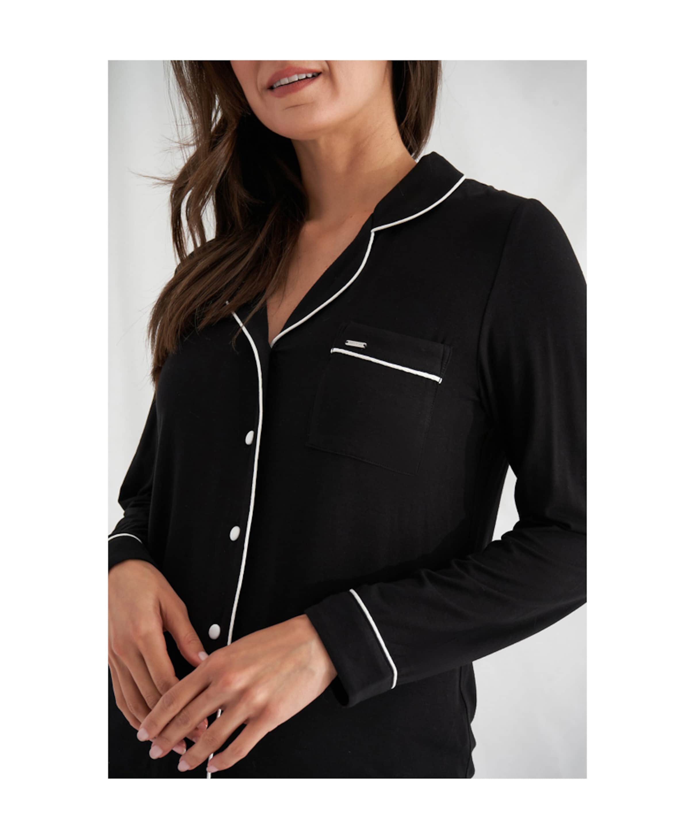 Pretty you London Dames pyjamaset zwart