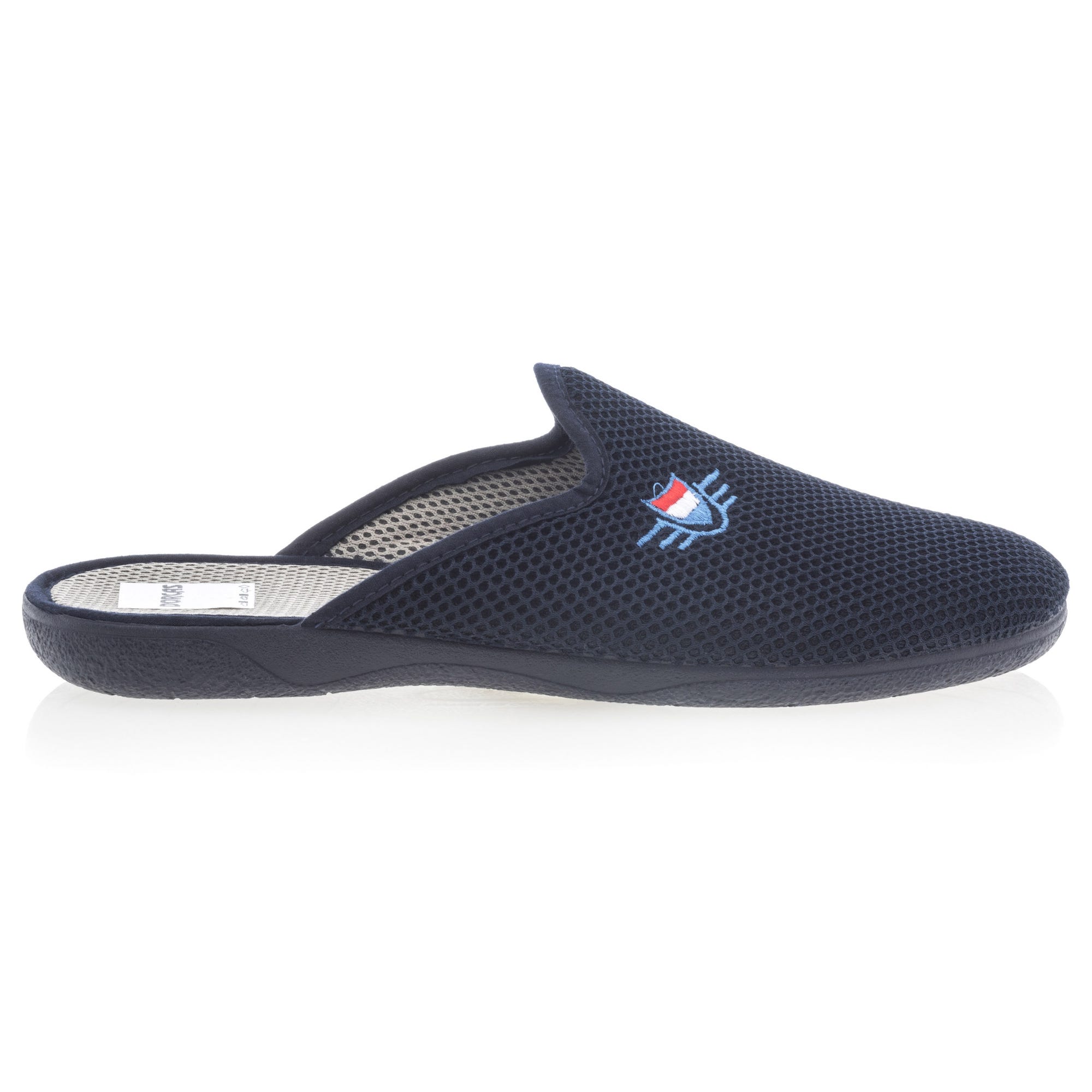 Pantoufles mules Homme bleu marine