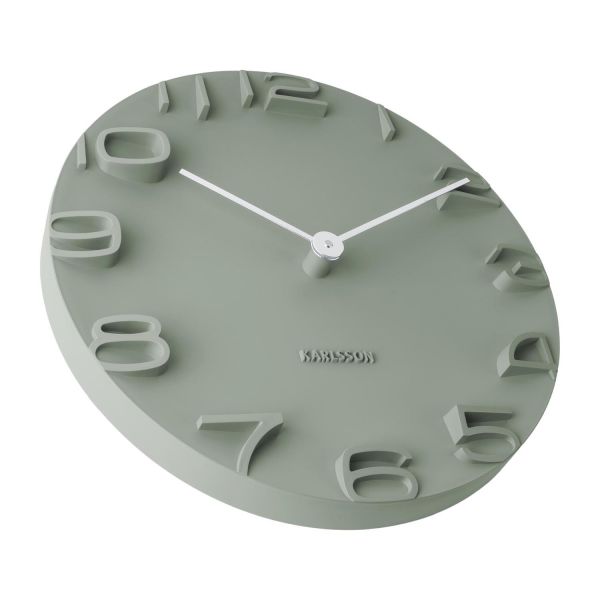 Karlsson On The Edge Wandklok - 42 cm - Groen