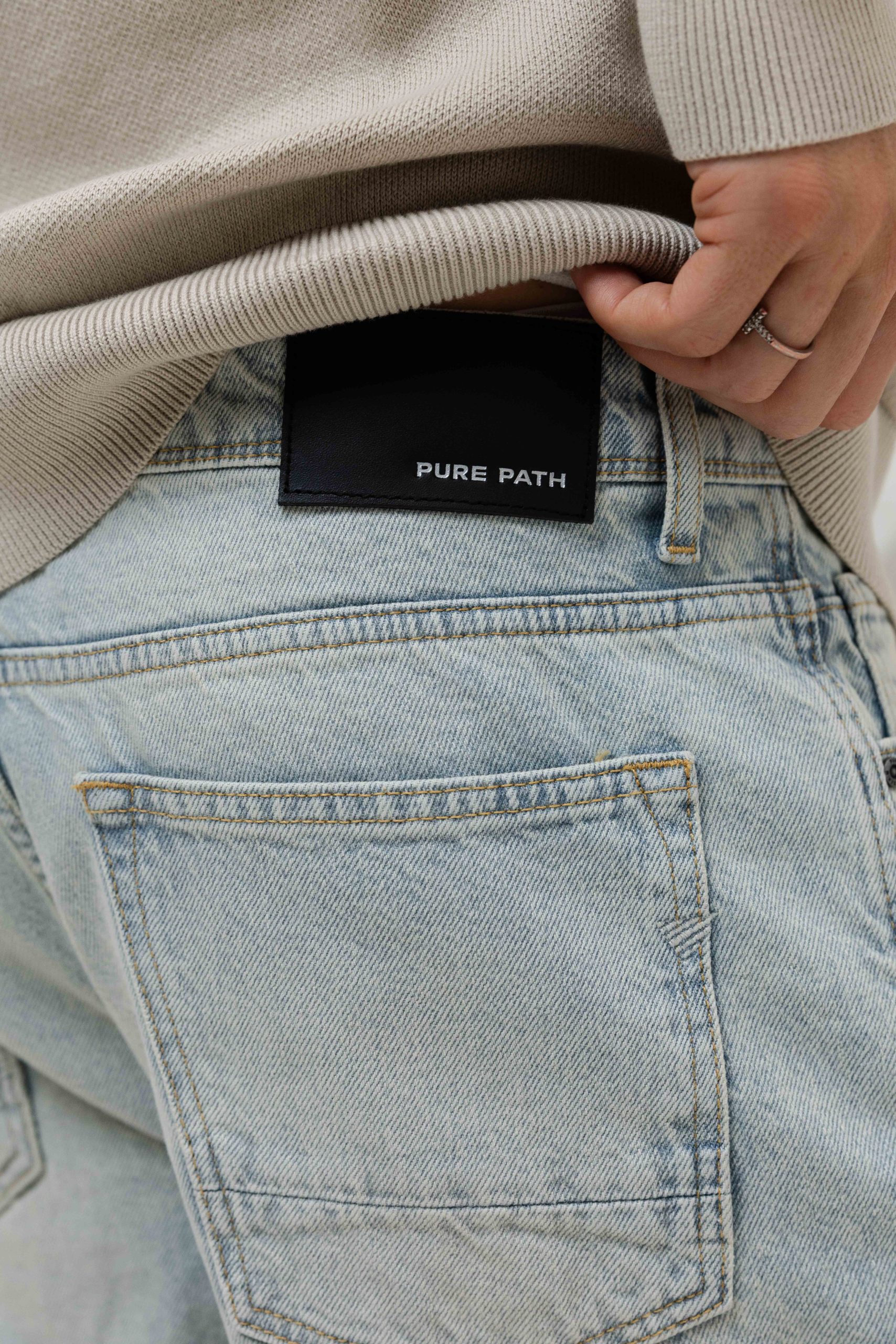 Pure Path The Aiden Jeans W1673 Heren Lichtblauw