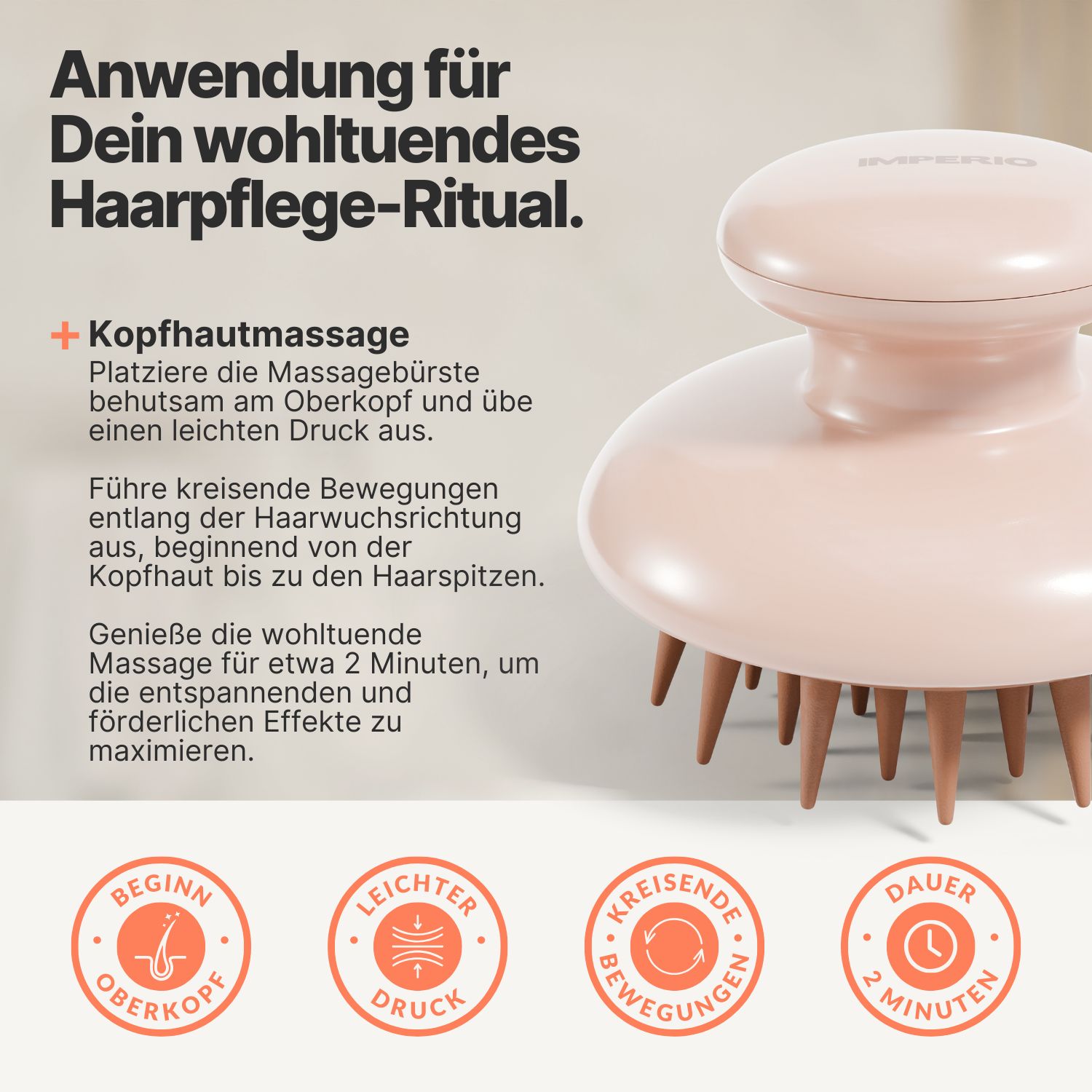 IMPERIO® Shampoo Massagebürste