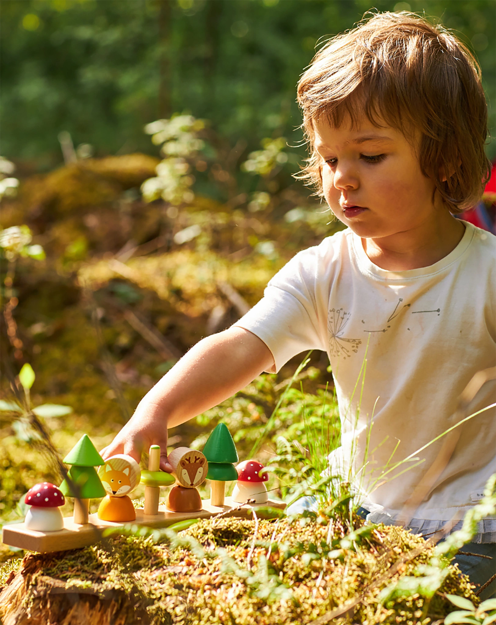 Sortierspiel KLEINE WALDFREUNDE aus Holz