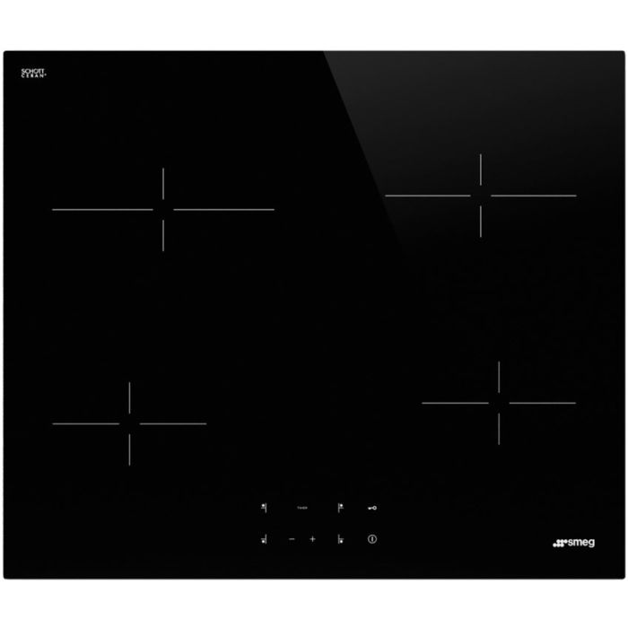 SMEG Glaskeramik-Kochfeld SE264TD1 schwarz