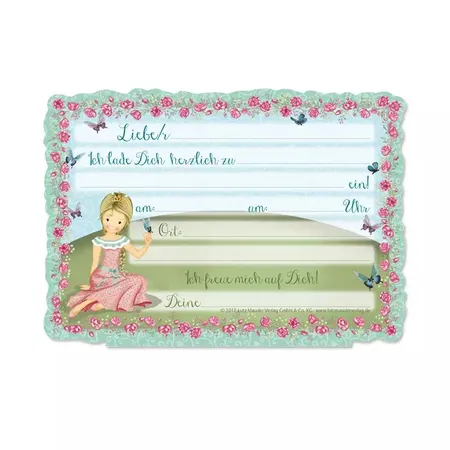 Lutz Mauder TapirElla Stanzkarte Einladungs-Set Prinzessin Floralie