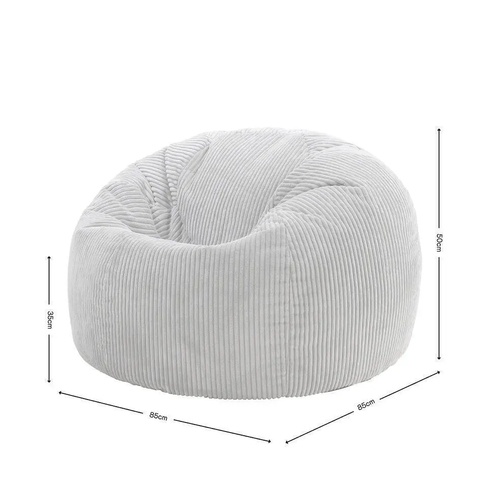 Set van 2 icon Zitzak Kingston - Corduroy Zitzak Volwassenen - Mokka