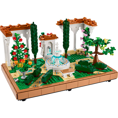LEGO Icons byggesættet Have med springvand 10359