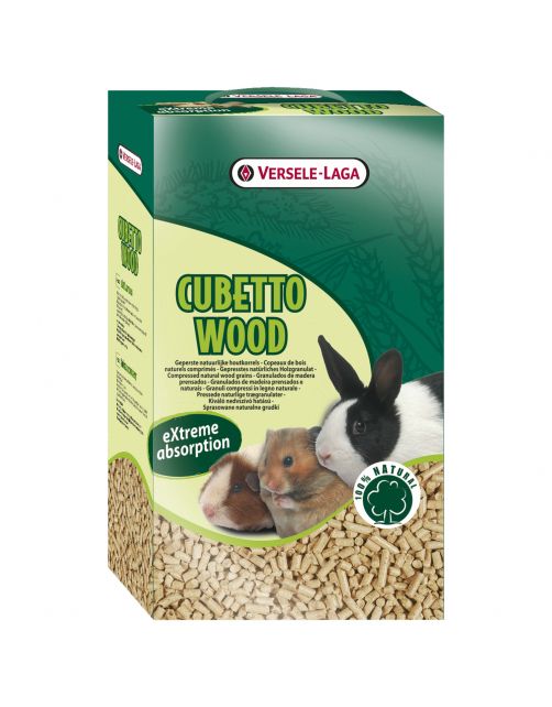 Versele-Laga Cubetto Wood Houtkorrels - Bodembedekking - 12 l 7 kg