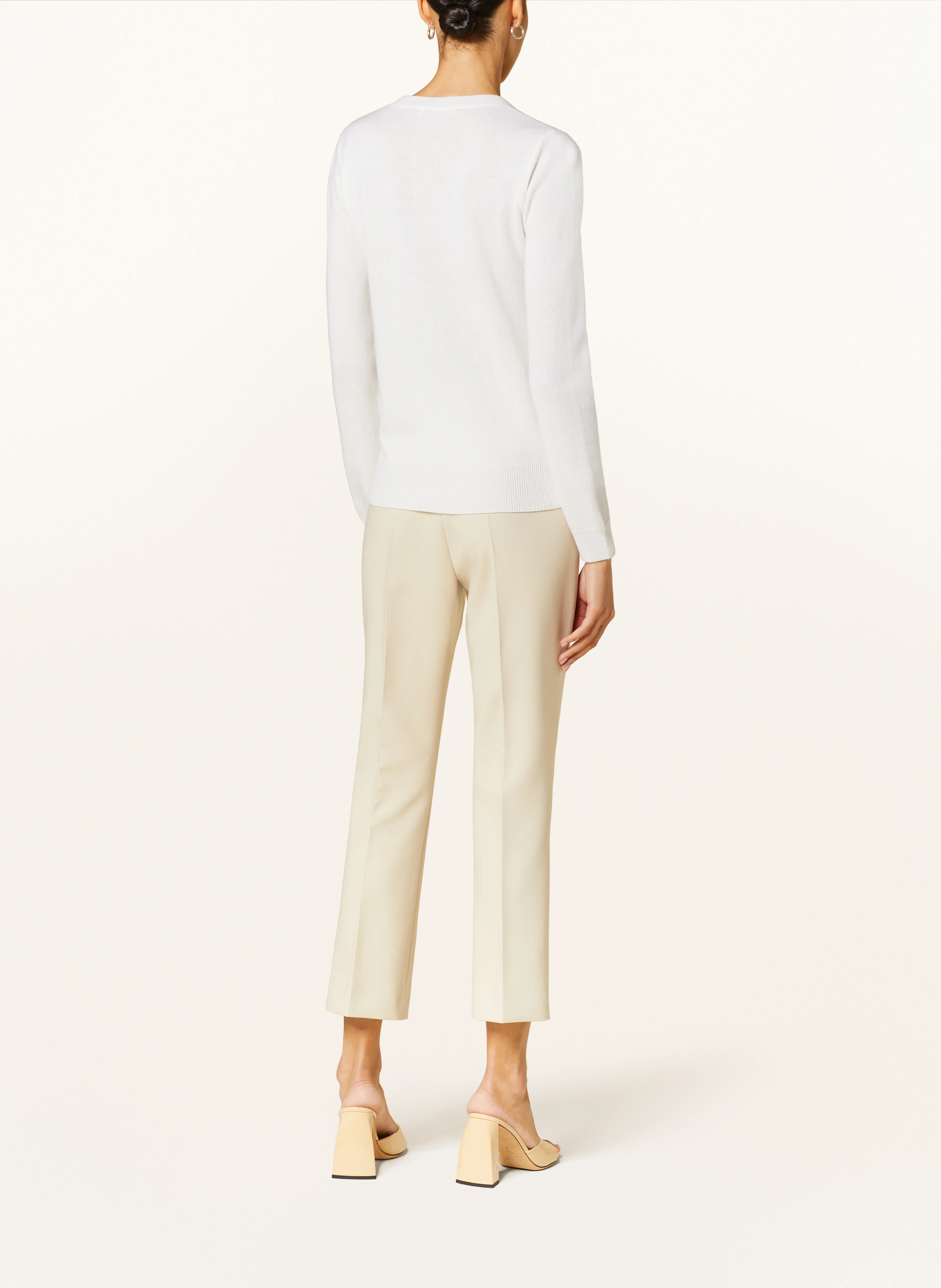 Max Mara Pullover BARI mit Cashmere und Schmucksteinen