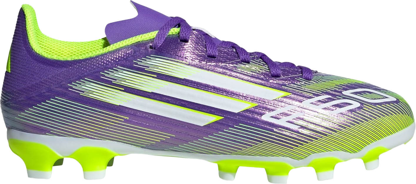 F50 League MG Junior Purple Rush/Cloud White/Lucid Lemon