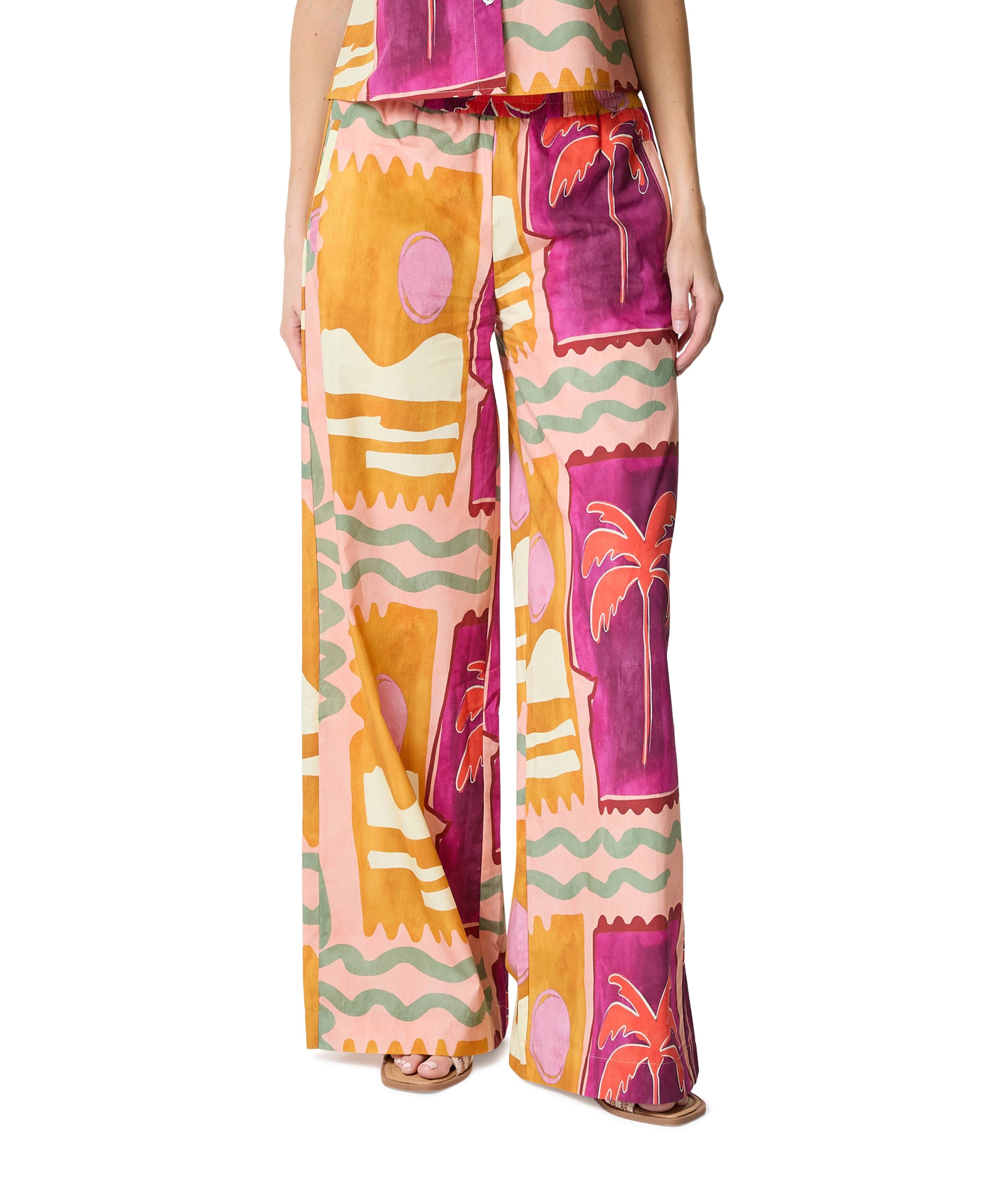 Anna 74a02-03486C dames broek multicolor