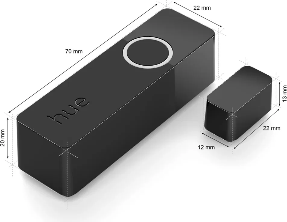 Philips Hue Secure capteur de contact Noir Détecteur et capteur