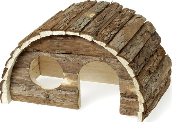 Flamingo f-84368 - Maison Confortable pour Rongeurs en Bois Naturel