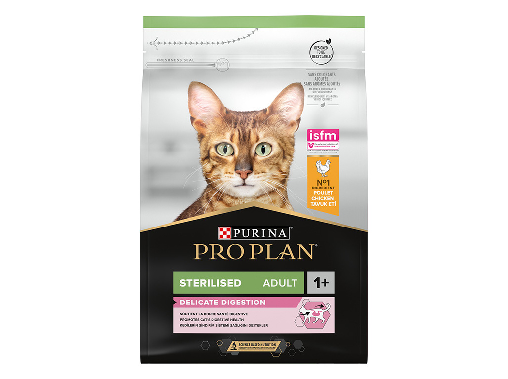 RAÇÃO PARA GATO PRO PLAN ESTERILIZADO FRANGO 3KG