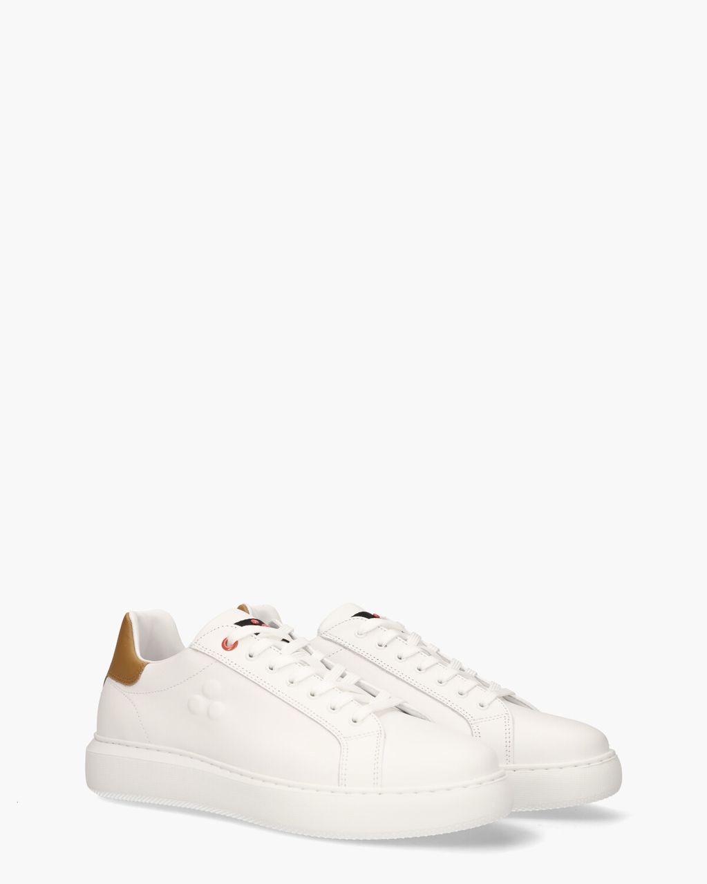Peuterey Helica 02 Wit/Cognac Herensneakers