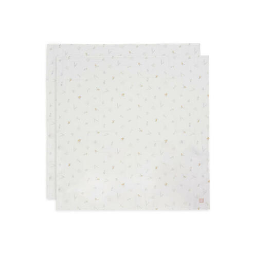 Lot de 2 langes en gaze de coton larges 115x115cm Lovely birds - Multicolor - JOLLEIN