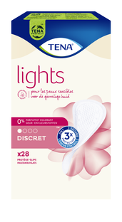 TENA Lights Inlegkruisjes Light Gevoelige Huid 28ST