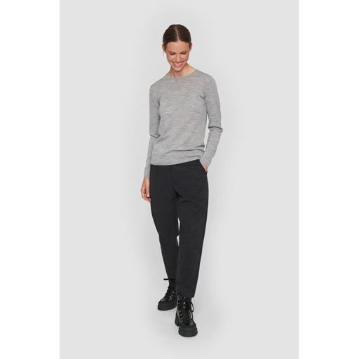 Bitte Kai Rand New Wool Strikbluse, Grey Melange, XXL