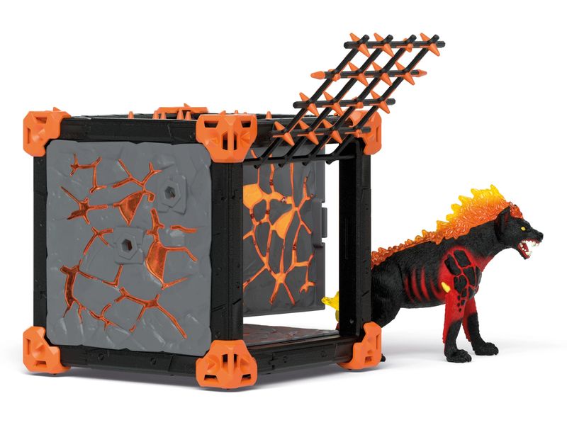 Schleich Spielfigurenset BattleCave Lavahyäne Detailreiches Spielset für spannende Abenteuer