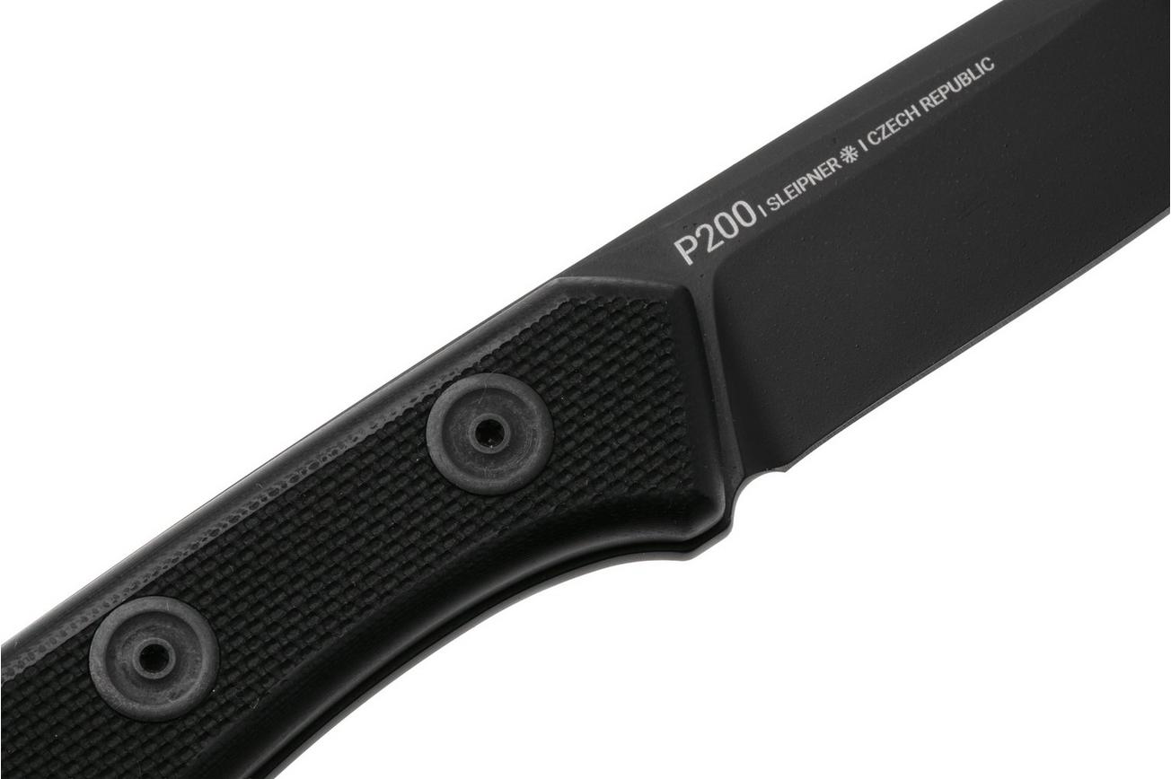 ANV P200, P200-034, Black Cerakote Sleipner, Black G10, survivalmes