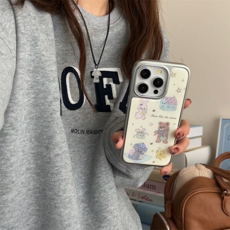 Elliure - Bear telefoonhoesje - iPhone 16 Pro Max / 16 Pro / 16 Plus / 16 / 15 Pro Max / 15 Pro / 15 Plus / 15 / 14 Pro Max / 14 Pro / 14 Plus / 14 / 13 Pro Max / 13 Pro / 13 / 13 Mini