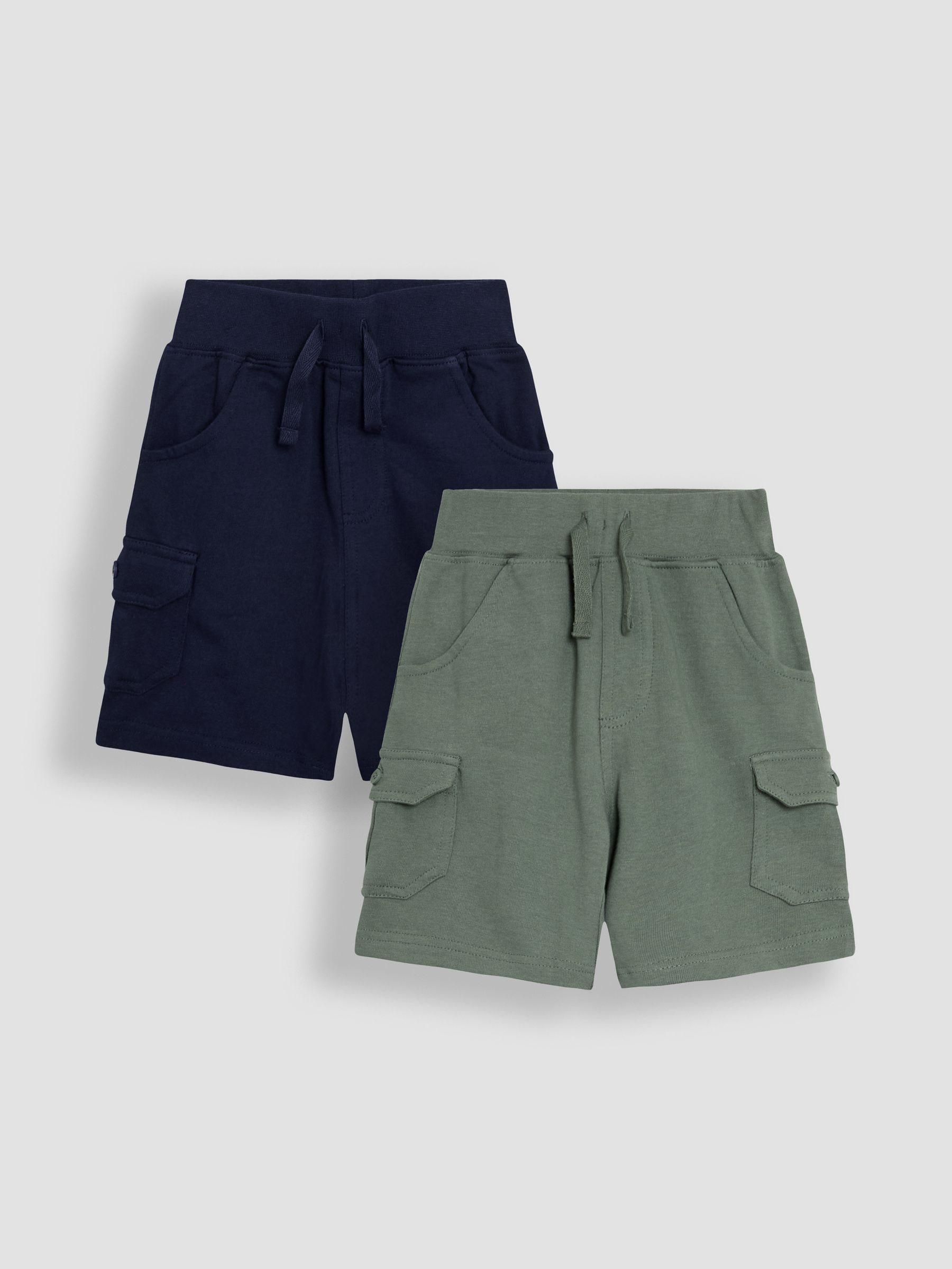 JoJo Maman Bébé - 2 Jersey cargoshorts