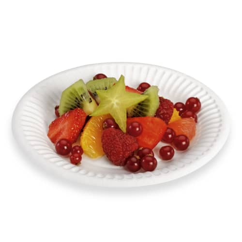 Assiette carton ronde blanche Ø150 mm Alphaform