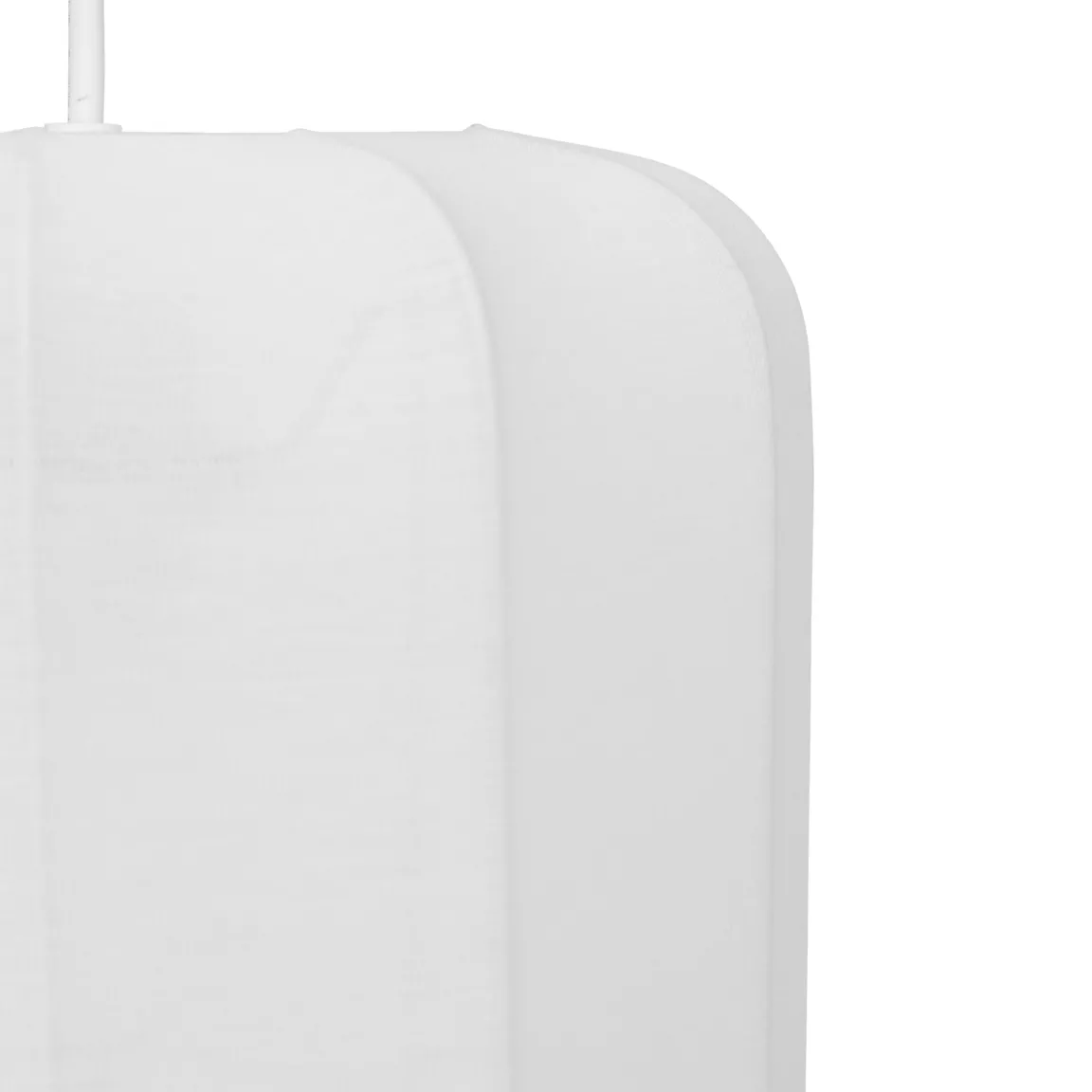 Suspension luminaire coton (25 x 35 cm) Toby Blanc