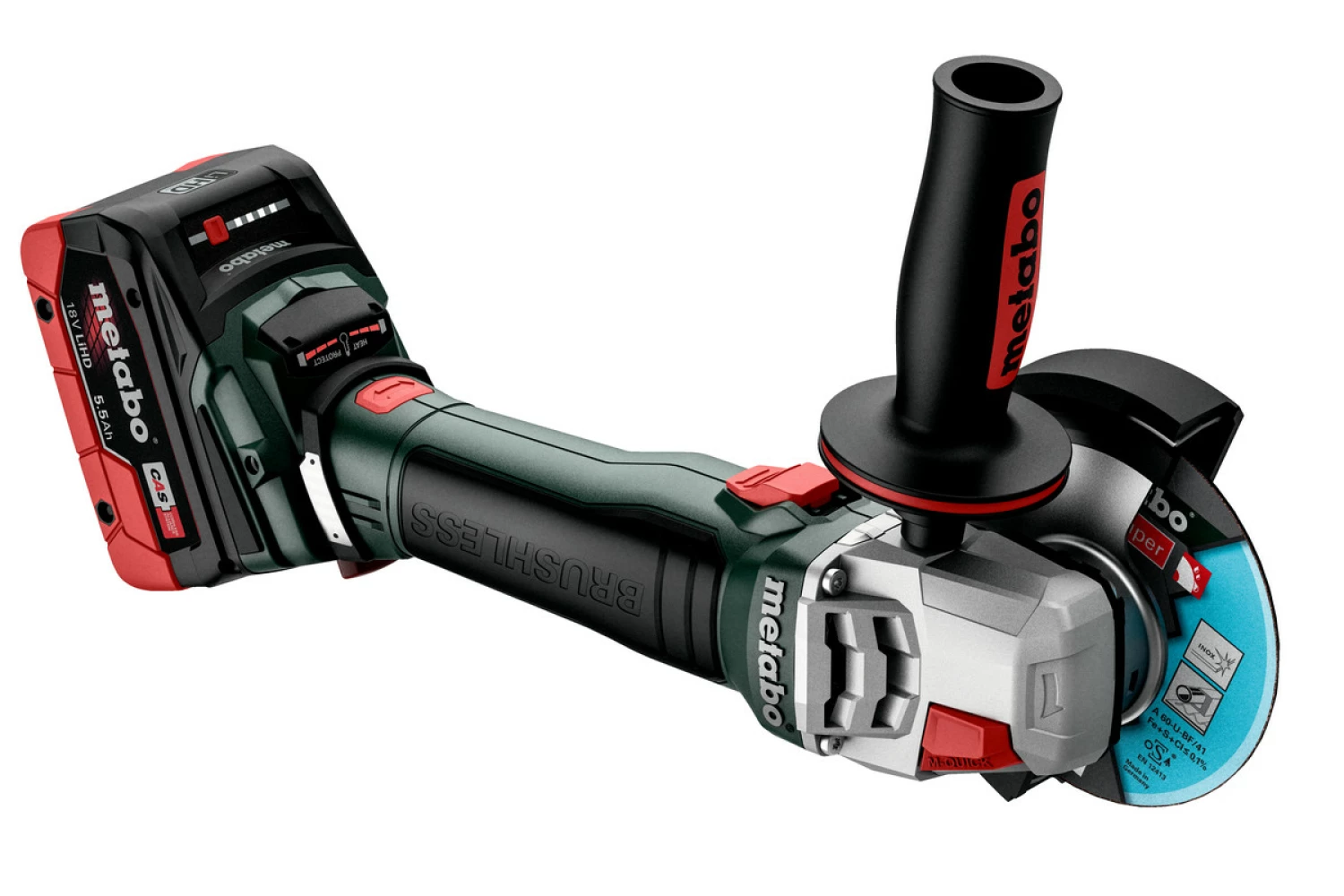 Metabo WB 18 LT BL 11-125 Quick 18V Accu-slijper body in MetaBox - 125 mm