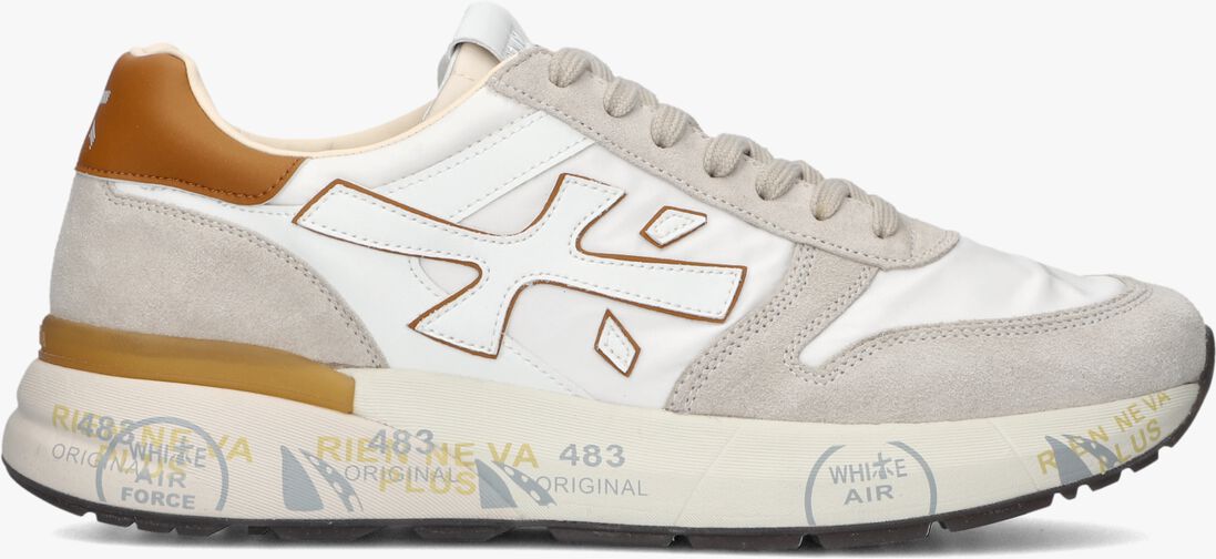 witte premiata lage sneakers mick