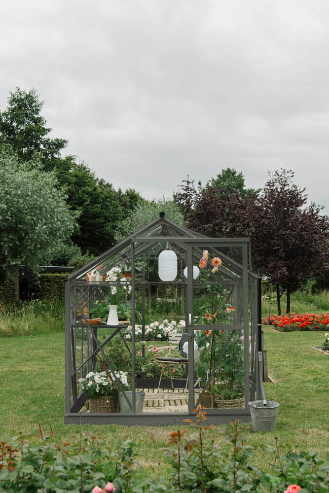 Royal Well Mary II - Tuinkas - Groen - 241x212x291 cm - Veiligheidsglas & polycarbonaat