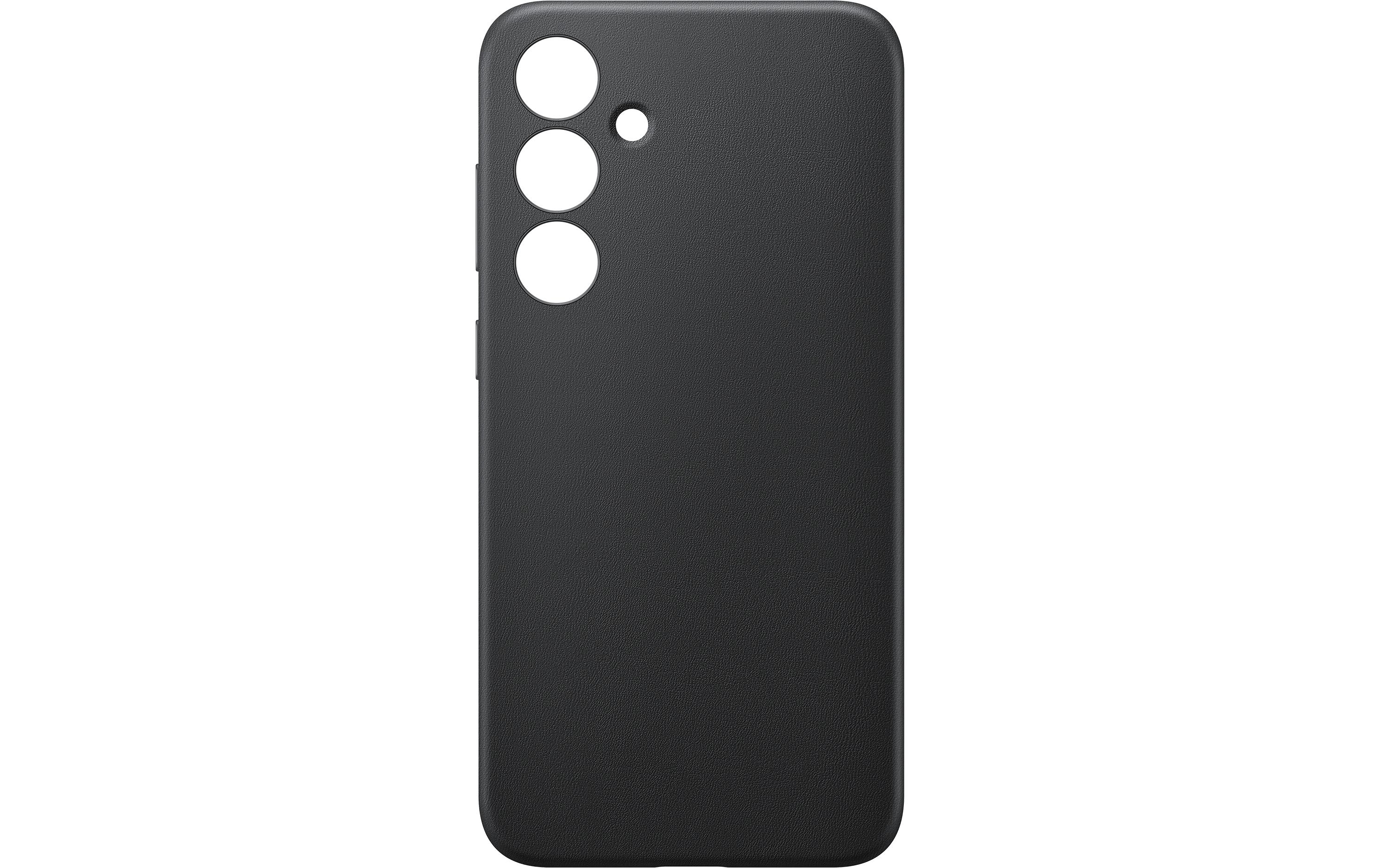 Back Cover Vegan Leather Galaxy S24+ SchwarzSchutzhülle aus veganem Leder für das Samsung Galaxy S24+