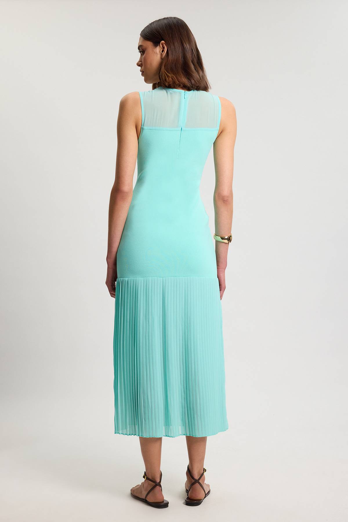 KarenMillen Robe Mi-longue Moulante À Motif Bandage Tissé Pour Petite Taille