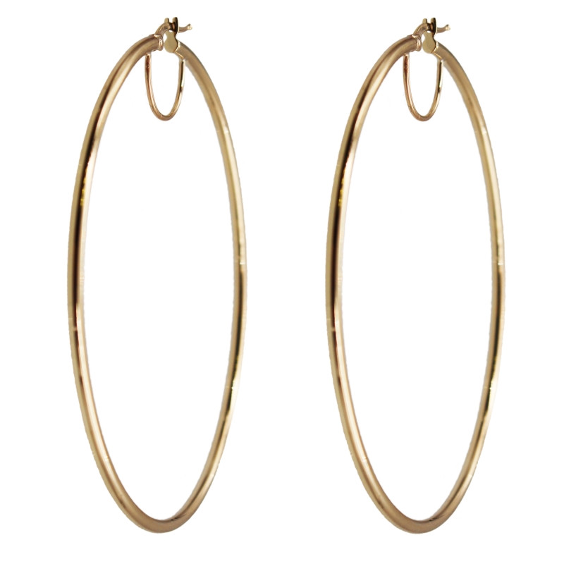 Boucles d'Oreilles Créoles Or Jaune