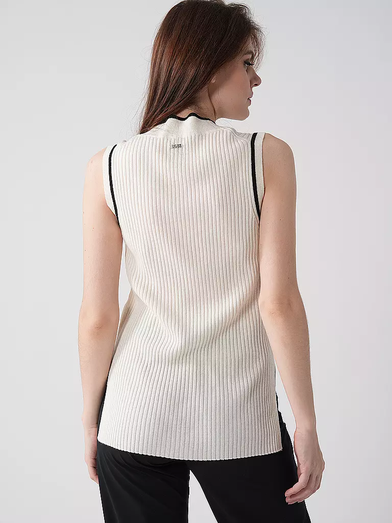 BOSS Pullover FELINDANIA weiss